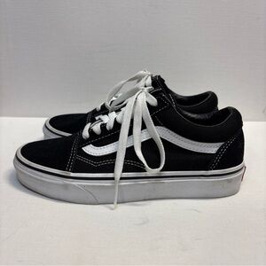 Vans Old Skool Black White Classic Skateboarding Shoes Sneakers Men’s 4 W 5 GUC
